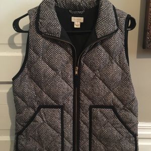 J. Crew herringbone vest size small